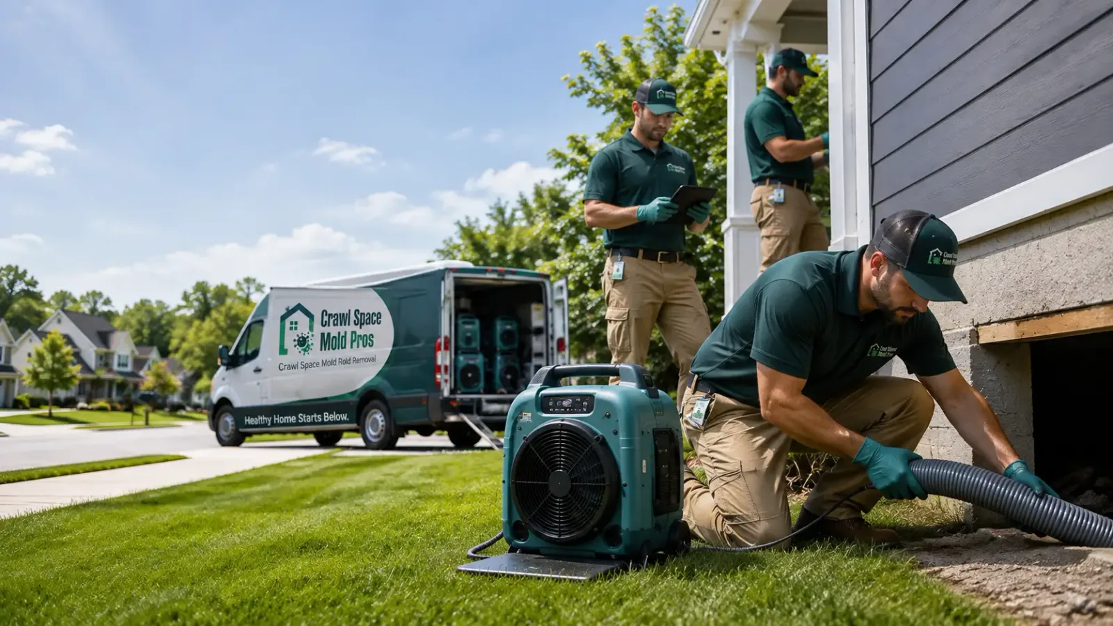 Crawl Space Mold Removal in Lotus, CA